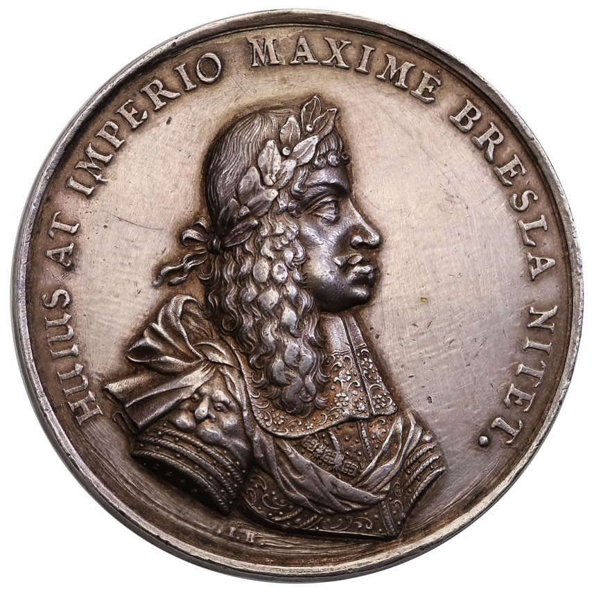 Polska, Wrocław. Leopold 1657-1705. Medal 1669 Buchheim Hołd miasta Wrocław cesarzowi Austrii